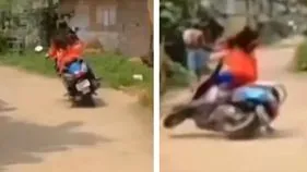 Viral video: ఏమ్మా.. ఇదెక్కడి డ్రైవింగ్.. బైక్ మీద స్పీడ్‌గా వెళ్తున్న అమ్మాయికి ఏం జరిగిందో చూడండి.. 