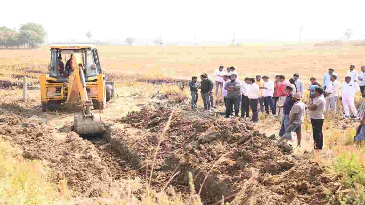 నేషనల్‌ హైవే పనులు ప్రారంభం