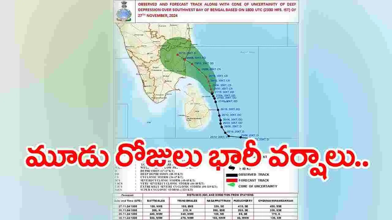 Cyclone: స్థిరంగా కొనసాగుతున్న తీవ్రవాయుగుండం 