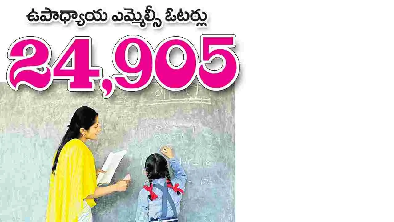  ఉపాధ్యాయ ఎమ్మెల్సీ ఓటర్లు 24,905