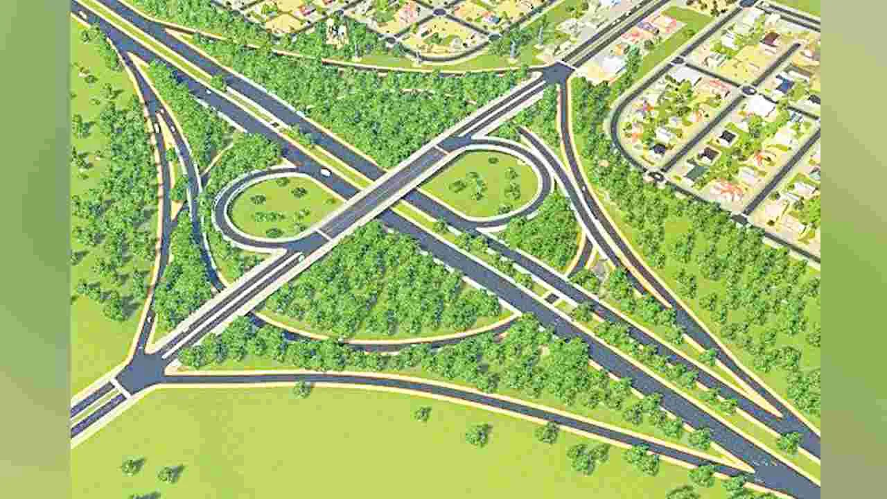 NHAI: ఆర్‌ఆర్‌ఆర్‌పై డంబెల్స్‌ ఆకృతిలో..