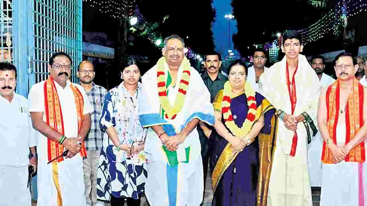 మల్లన్న సన్నిధిలో హైకోర్టు జడ్జి..