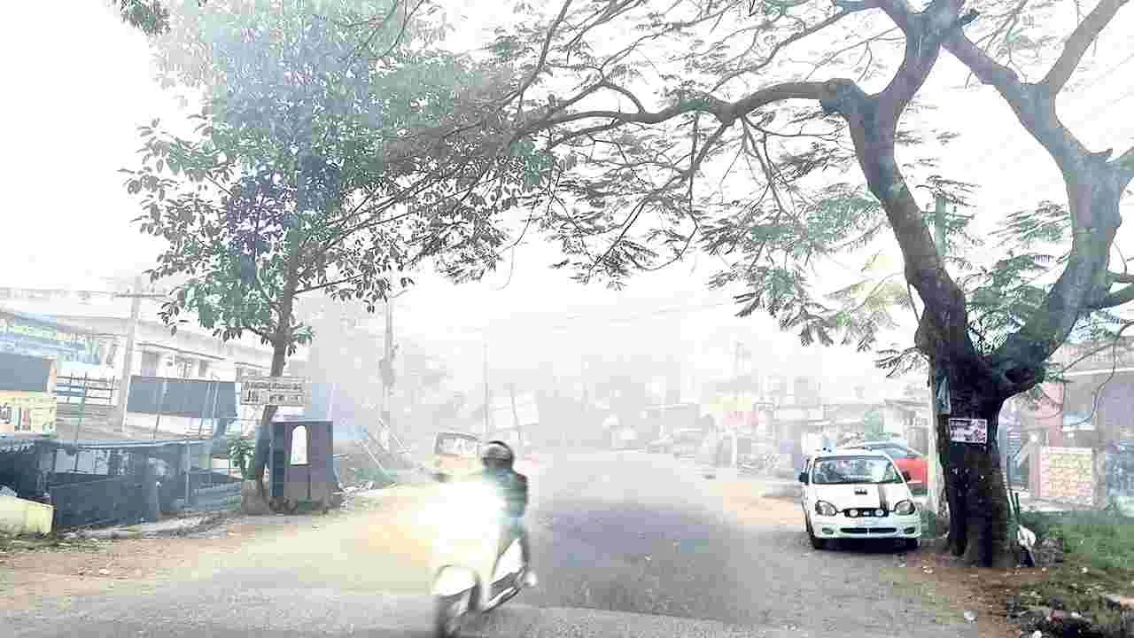 పది గంటలైనా మంచు వీడదాయె