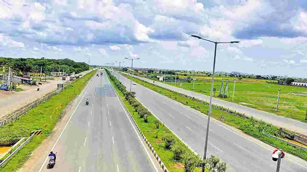 Greenfield Road: గ్రీన్‌ ఫీల్డ్‌ రహదారి పనులు వేగవంతం