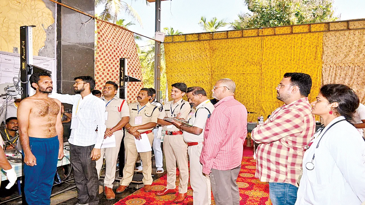 కానిస్టేబుల్ అభ్యర్థులకు దేహదారుఢ్య పరీక్షలు