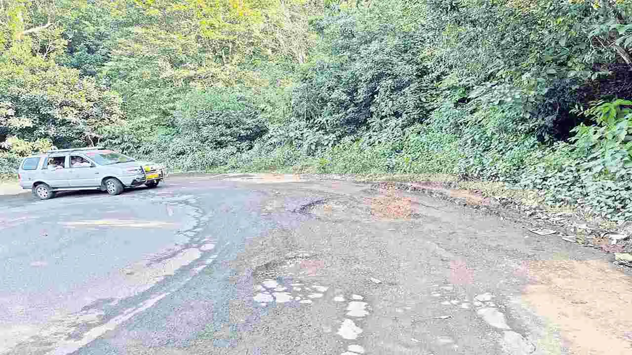 బొర్రా రోడ్డులో ప్రయాణమంటే హడల్