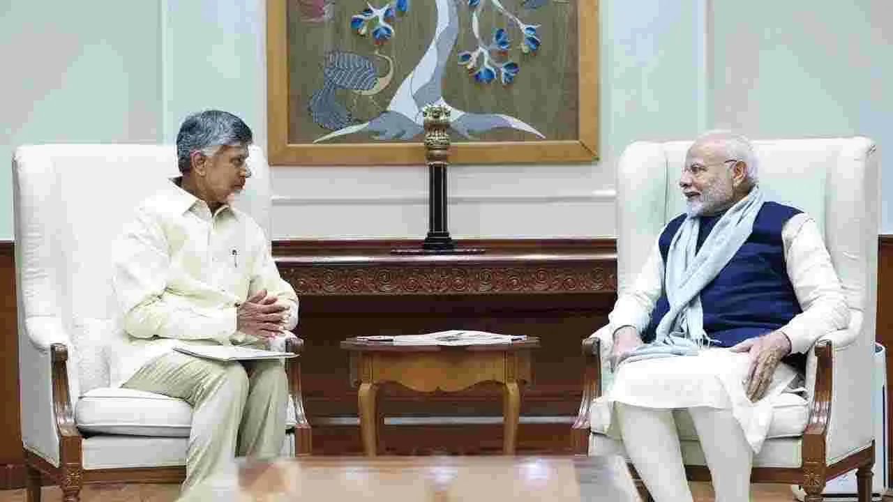 CM Chandrababu: ప్రధాని మోదీతో సీఎం చంద్రబాబు భేటీ