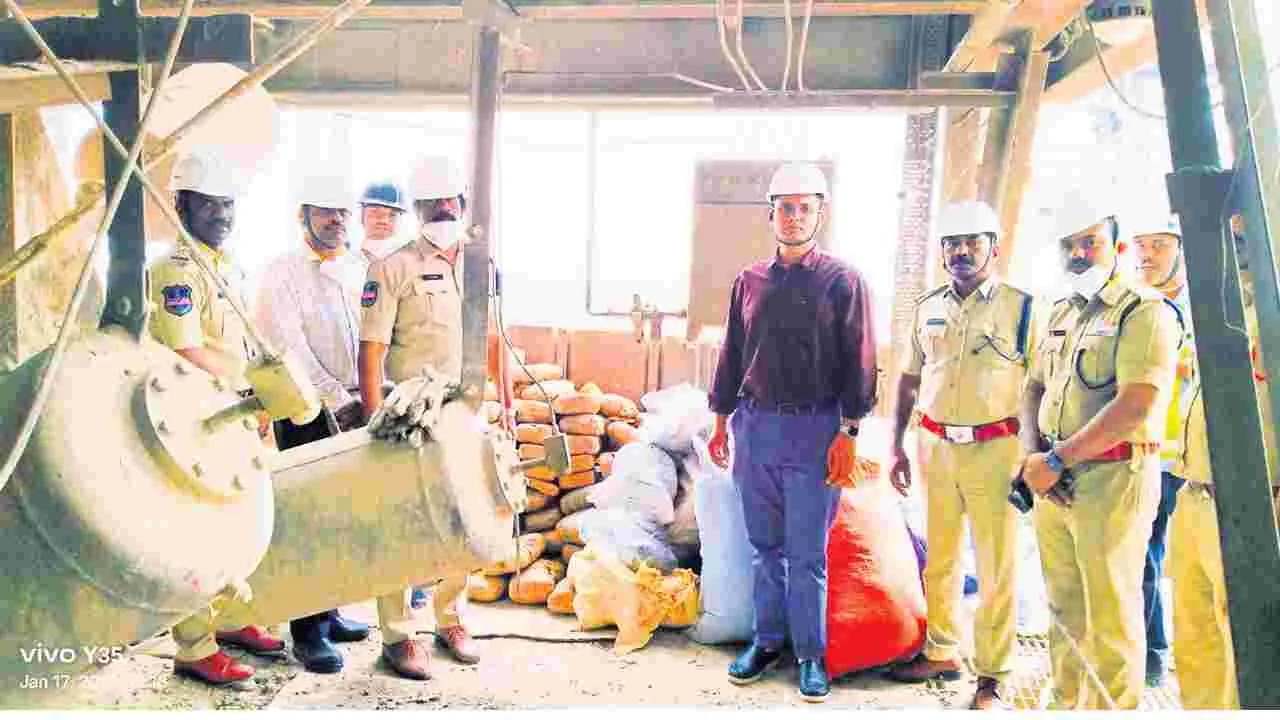 సీజ్ చేసిన 483 కిలోల గంజాయి నిర్వీర్యం