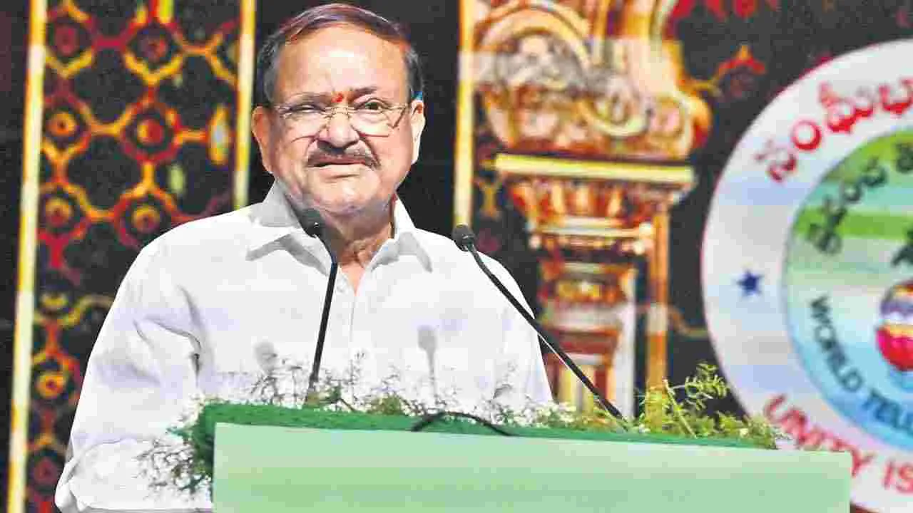 Venkaiah Naidu: దేశ రాజకీయాల్లో నన్ను వెలిగించింది తెలుగే!