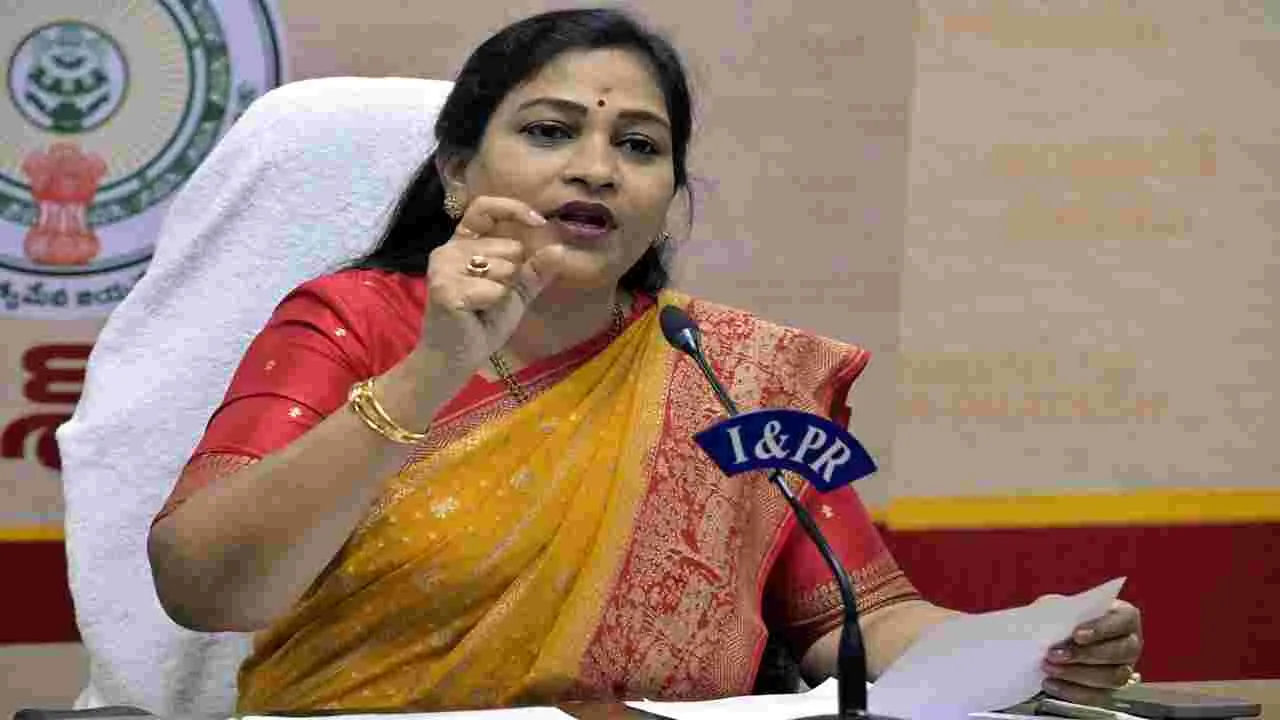  Minister Anita :  ఉపాధ్యాయ సమస్యలు ప్రభుత్వం దృష్టికి తీసుకెళ్తాం