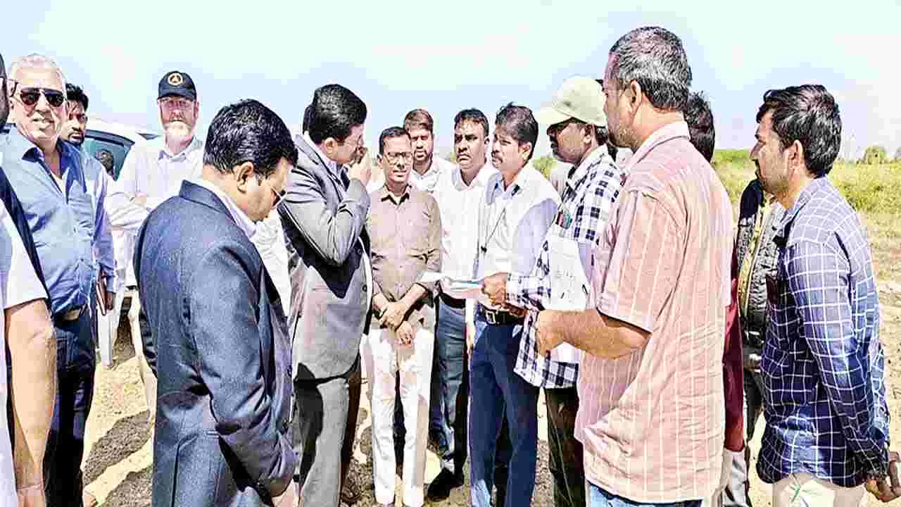 డ్రోన్ హబ్ స్థలాల పరిశీలన