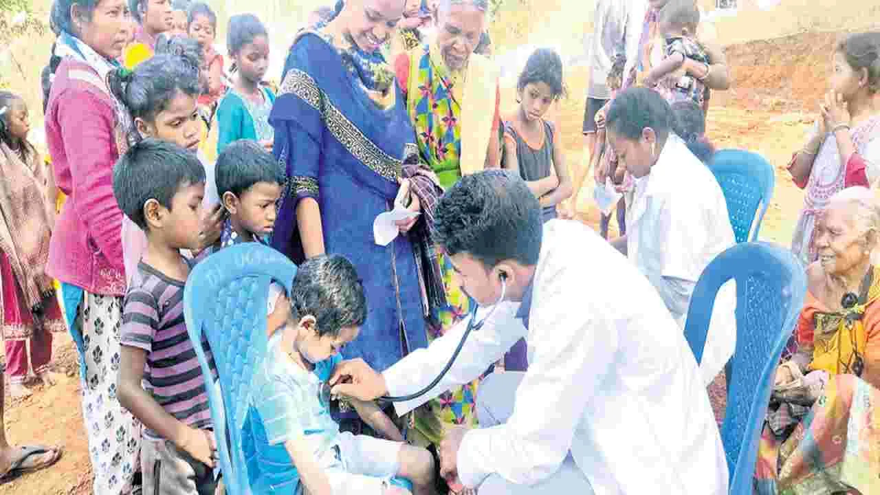 గిన్నెలకోట పంచాయతీలో చిన్నారులకు వింత వ్యాధి