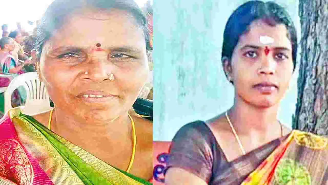 ‘ఉపాధి’ పనిలో బండరాళ్లు మీద పడి తల్లీకూతురు మృతి