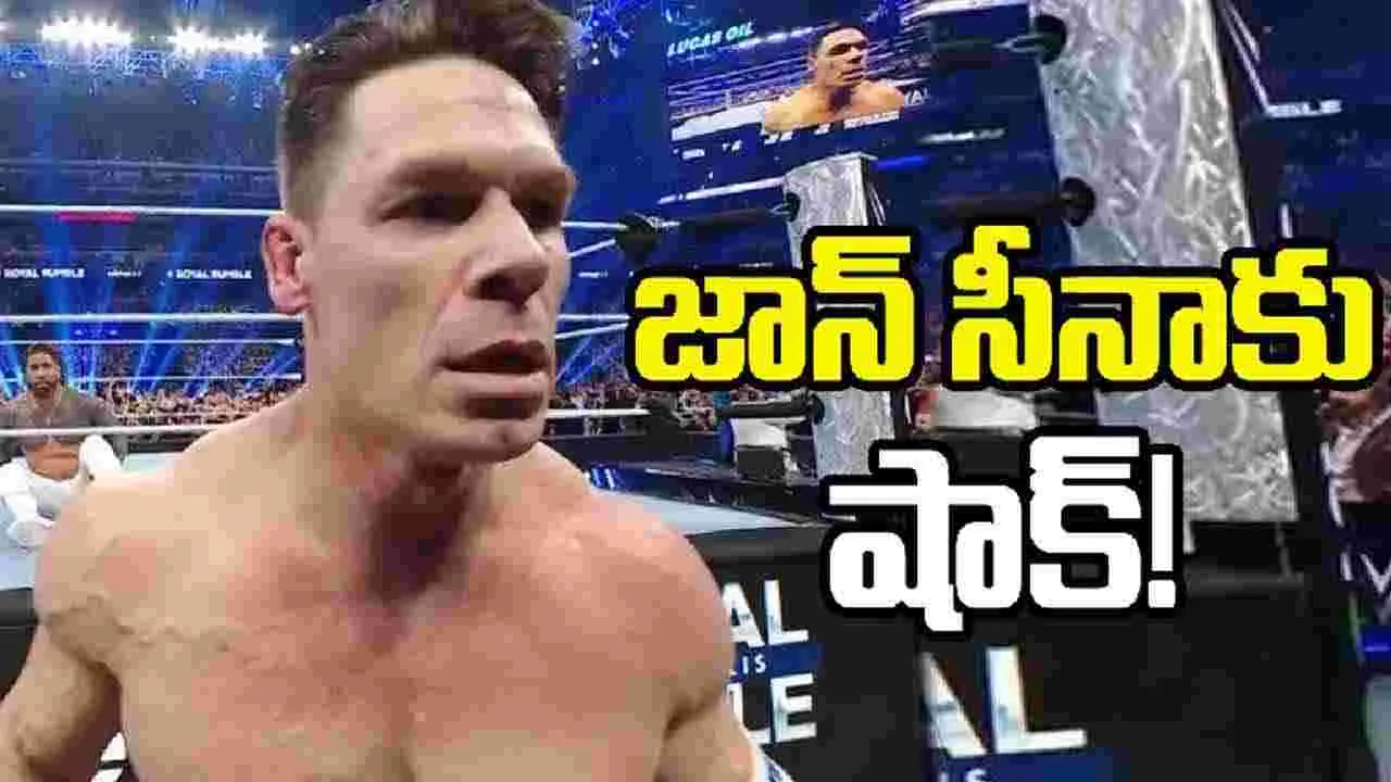 John Cena: డబ్ల్యూడబ్ల్యూఈ సూపర్స్టార్ జాన్ సీనాకు బిగ్ షాక్.. మ్యాచ్ మధ్యలోనే..