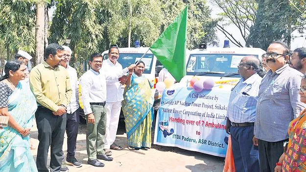 ఏడు అంబులెన్సులు ప్రారంభం