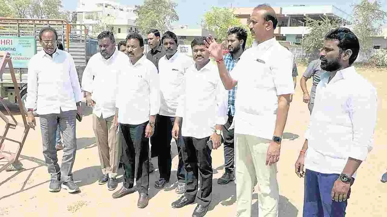 సీఎం పర్యటనకు విస్తృత ఏర్పాట్లు....