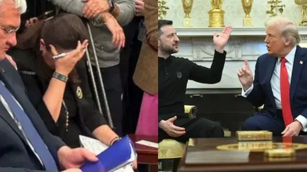 Trump-Zelensky Clash: ట్రంప్, జెలెన్‌స్కీ మాటల యుద్ధం.. చూసి తట్టుకోలేక తలపట్టుకున్న ఉక్రెయిన దౌత్యవేత్త