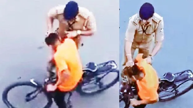 Cop Slaps Boy: ప్రధాని కాన్వాయ్ రిహార్సల్స్.. అడ్డొచ్చిన టీనేజర్ చెంప ఛెళ్లు మనిపించిన ఎస్సై