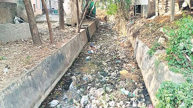 పంట కాలువల్లో పూడికలు