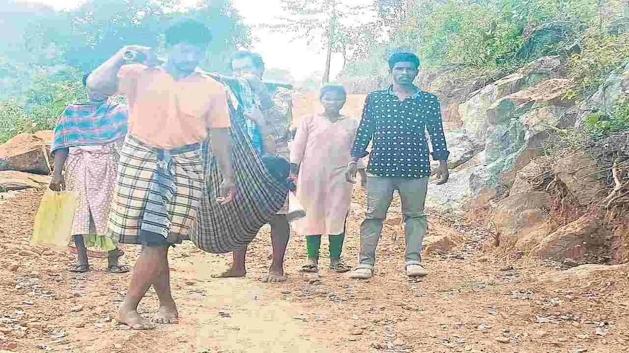 తప్పని డోలీ మోతలు