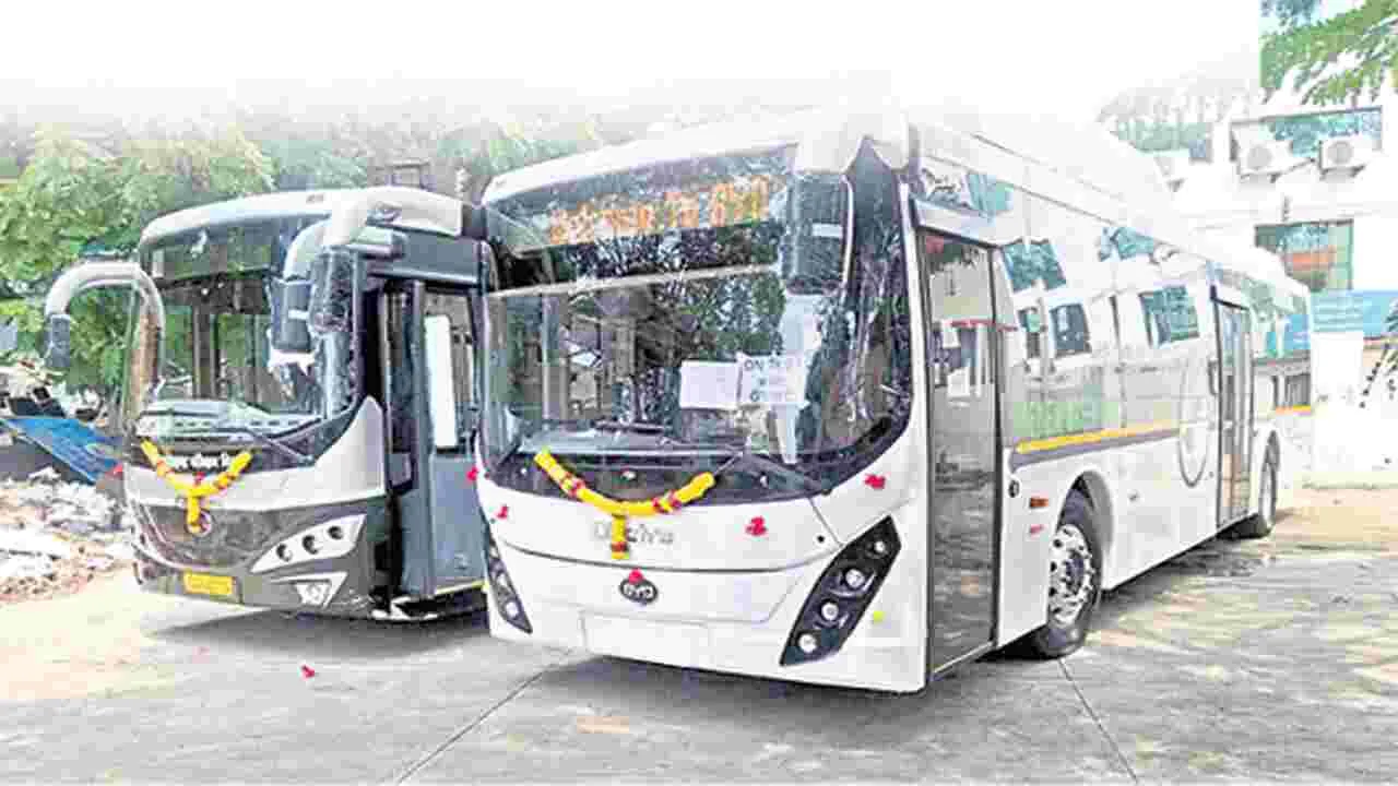నగరానికి 100 ఇ-బస్సులు