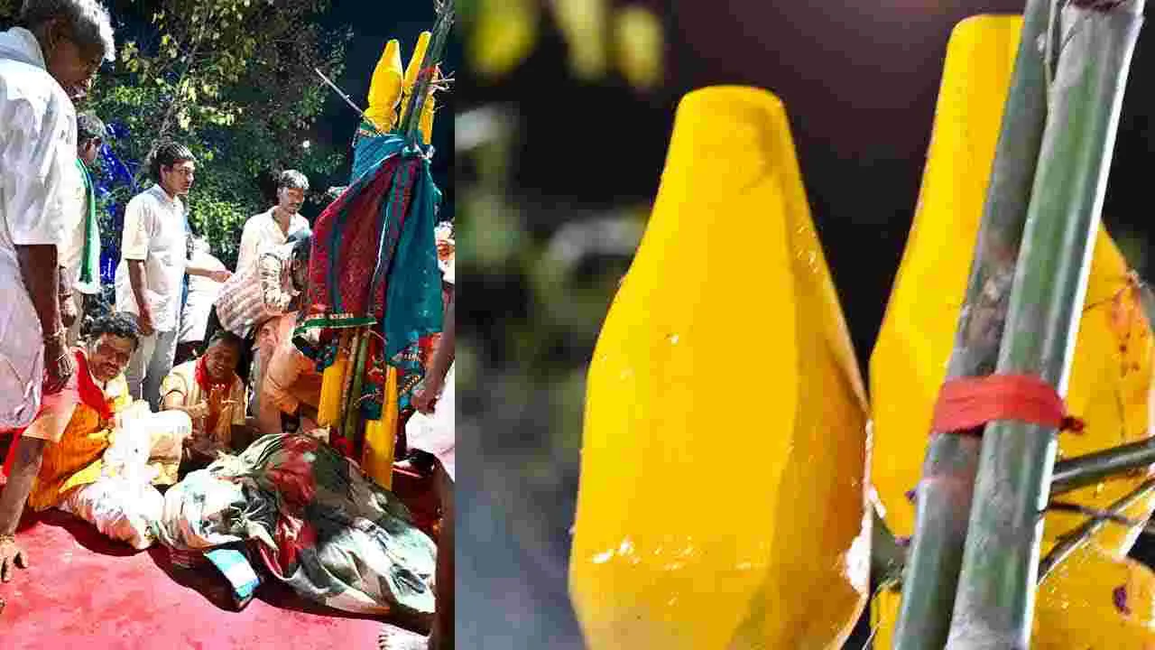 Minister Seethakka: మేడారంలో సమ్మక్క సారలమ్మలకు మంత్రి సీతక్క పూజలు