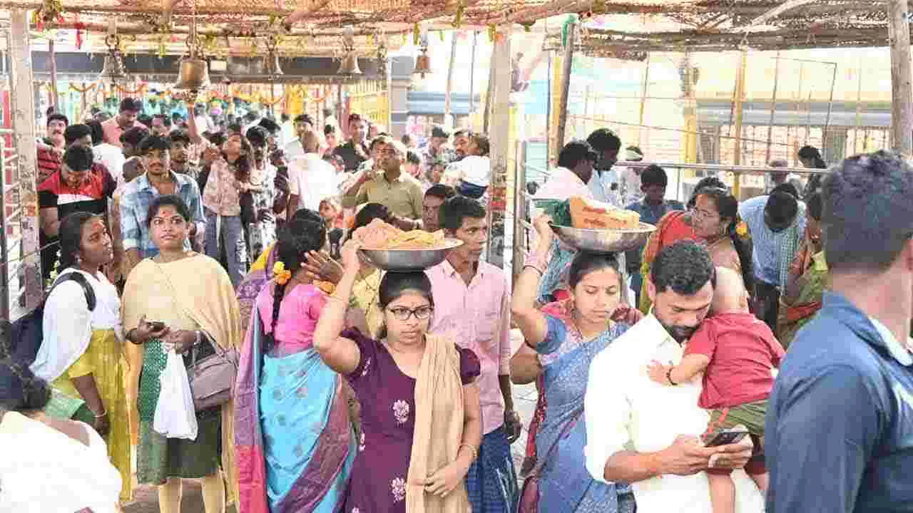 Minister Seethakka: మేడారంలో సమ్మక్క సారలమ్మలకు మంత్రి సీతక్క పూజలు