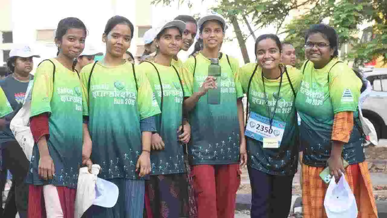 Sankalpa Suraksha Run: గచ్చిబౌలిలో ఉత్సాహంగా సంకల్ప సురక్ష రన్ 