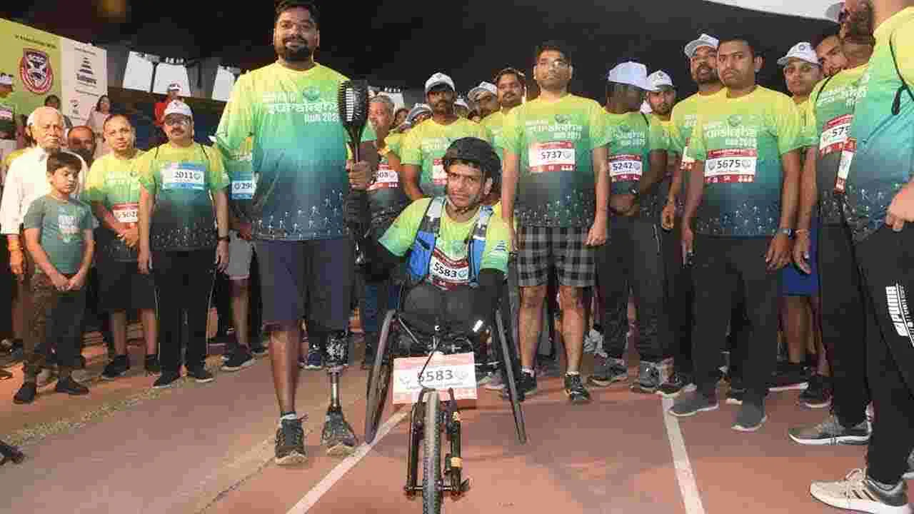 Sankalpa Suraksha Run: గచ్చిబౌలిలో ఉత్సాహంగా సంకల్ప సురక్ష రన్ 