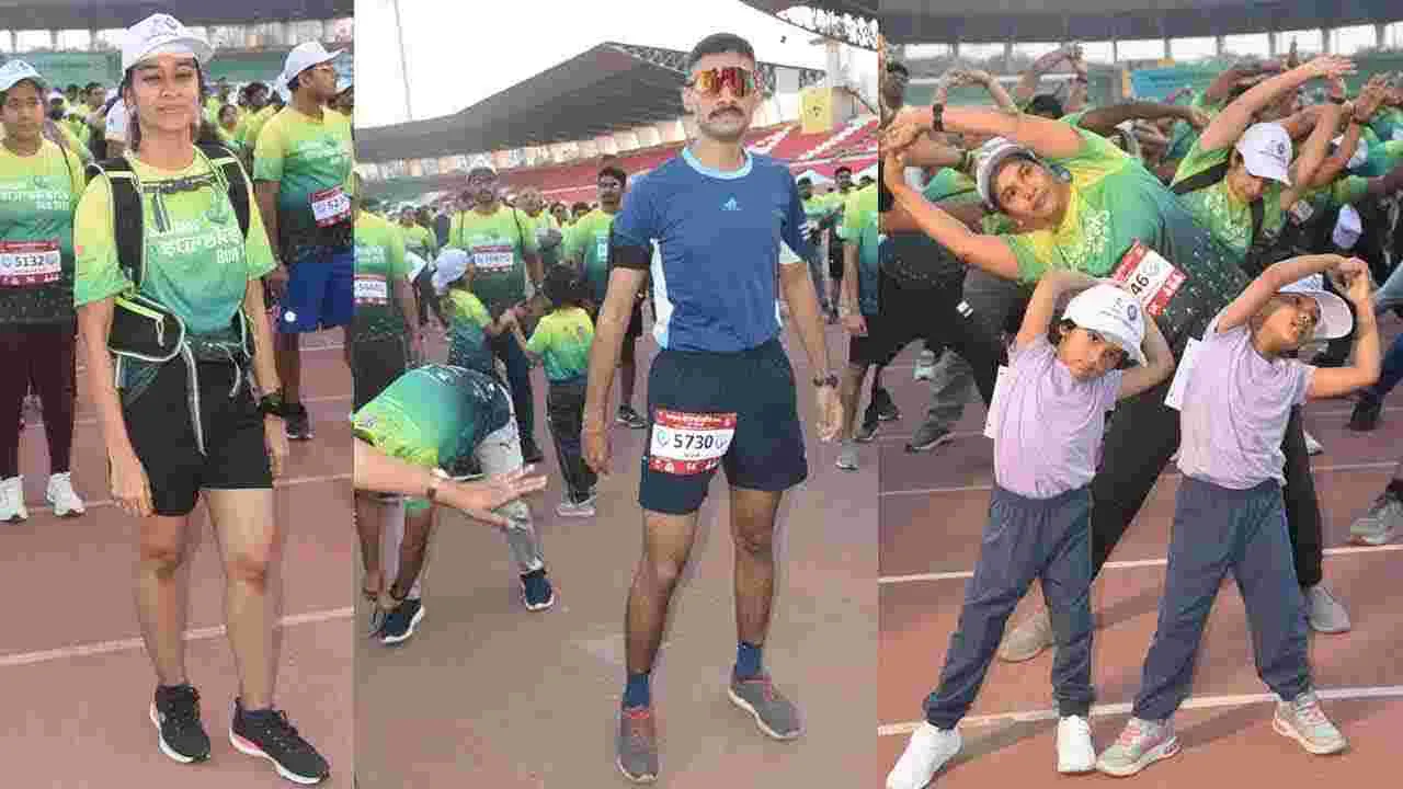 Sankalpa Suraksha Run: గచ్చిబౌలిలో ఉత్సాహంగా సంకల్ప సురక్ష రన్ 