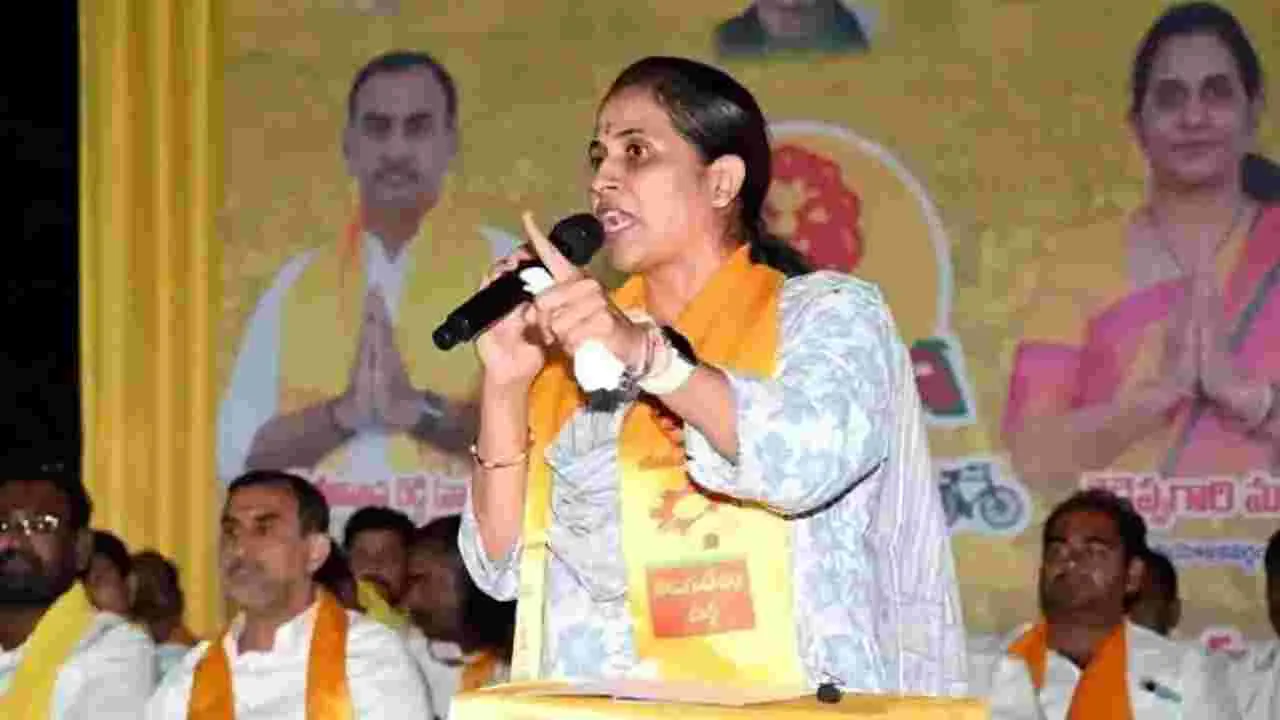 MLA Reddappa Gari Madhavi : పింఛన్ల పేరుతో వైసీపీ నేతల అరాచకం