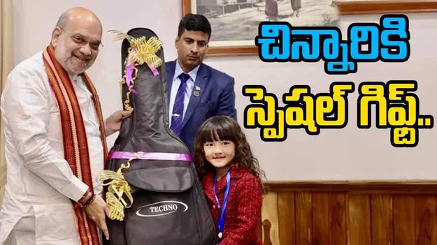 Amit Shah: గర్ల్ టాలెంట్‌కు ఫిదా అయిన అమిత్ షా.. స్పెషల్ గిఫ్ట్ ఇచ్చిన హోంమంత్రి..