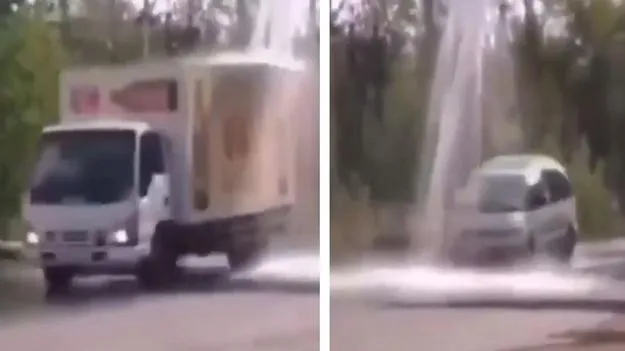 Funny Viral Video: ప్రమాదం నుంచి కూడా లాభం పొందడం అంటే ఇదే.. వాహనదారులు ఏం చేస్తున్నారో చూడండి..