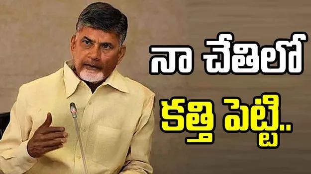 CM Chandrababu: నా చేతిలో కత్తి పెట్టి..