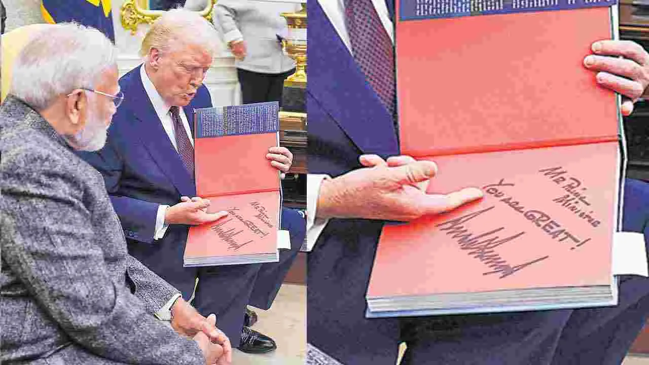 Signed Book: మోదీ... మీరు గొప్ప వారు!