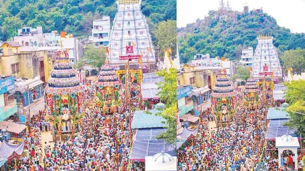Rathotsavam: ఘనంగా.. గౌరీ శంకరుల రథోత్సవం