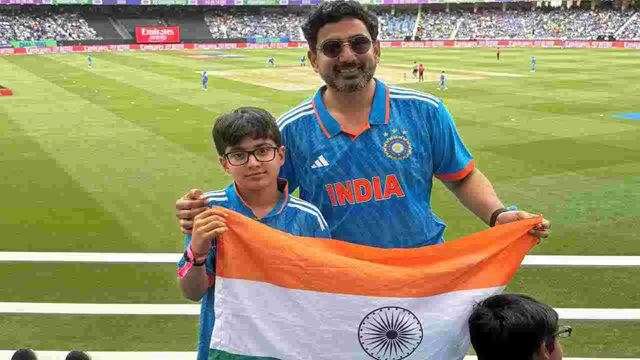 Lokesh: దుబాయ్‌లో ఇండియా-పాక్ క్రికెట్ మ్యాచ్‌‌‌ను వీక్షించిన మంత్రి లోకేష్, ఎంపీ శివనాథ్