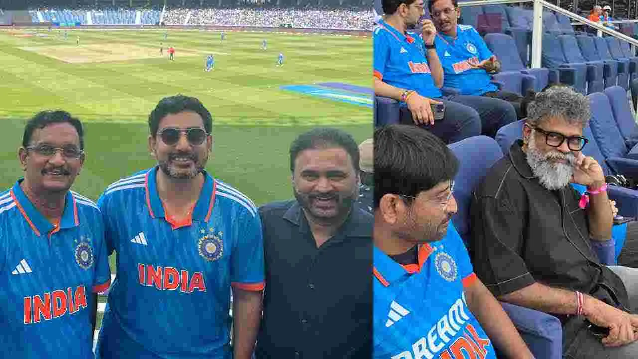 Lokesh: దుబాయ్‌లో ఇండియా-పాక్ క్రికెట్ మ్యాచ్‌‌‌ను వీక్షించిన మంత్రి లోకేష్, ఎంపీ శివనాథ్