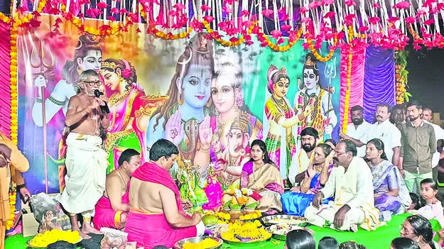 MLA : కన్నులపండువగా శివపార్వతుల కల్యాణం