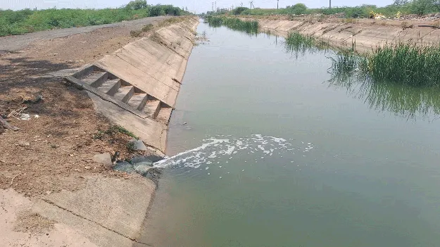 మురుగునీటితో కలుషితమవుతున్న  ఉత్తర కాలువ