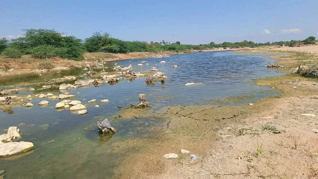 రంగునీళ్లతో పెన్నా కలుషితం