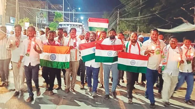  ఉగ్రదాడిని నిరసిస్తూ నిరసన ర్యాలీ