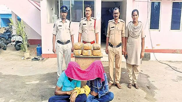 12 కిలోల గంజాయి స్వాధీనం