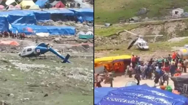 Heli-Ambulance Crash Lands: కేదార్‌నాథ్‌లో హెలీ అంబులెన్స్ క్రాష్ ల్యాండింగ్.. ప్యాసెంజర్స్ సేఫ్