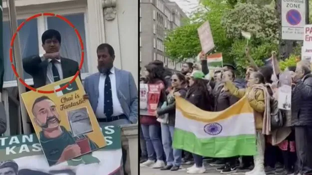 Pak Official Throat Slit Gesture: గొంతు కోస్తా.. నిరసనకారులపై పాక్ అధికారి సంకేతం