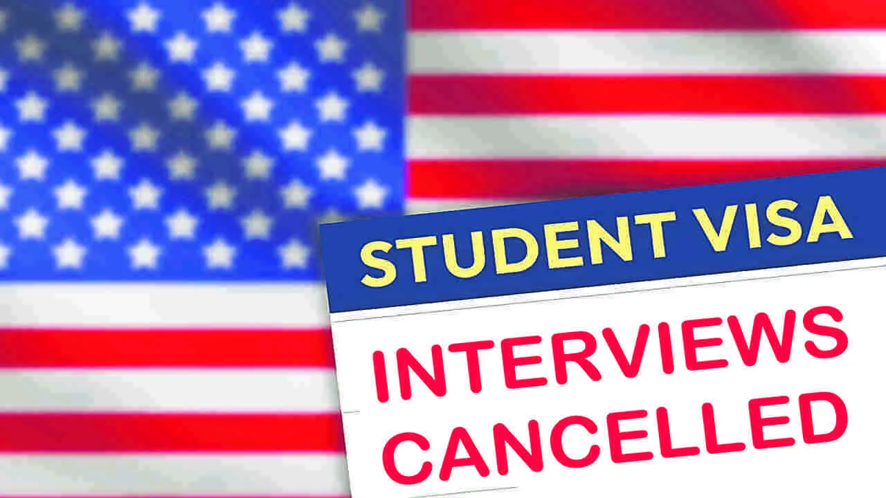 US Student Visa Suspension: అమెరికా విద్యార్థి వీసా ఇంటర్వ్యూలు బంద్‌