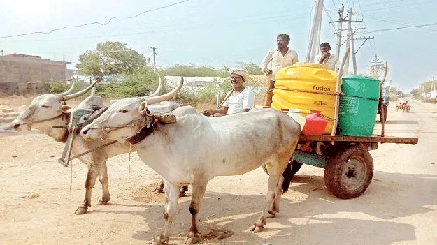 నీరు కావాలంటే బండి కట్టాల్సిందే..!