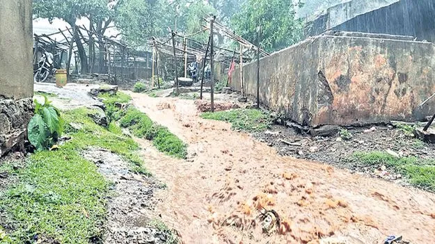 ముంచంగిపుట్టులో భారీ వర్షం