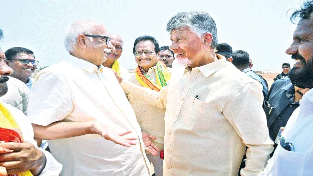  చంద్రబాబుకు ఘన స్వాగతం