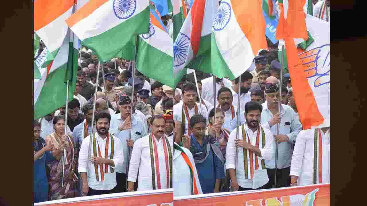 CM Revanth Reddy: మేడ్చల్ జిల్లాలో జై హింద్ యాత్రలో పాల్గొన్న సీఎం రేవంత్రెడ్డి